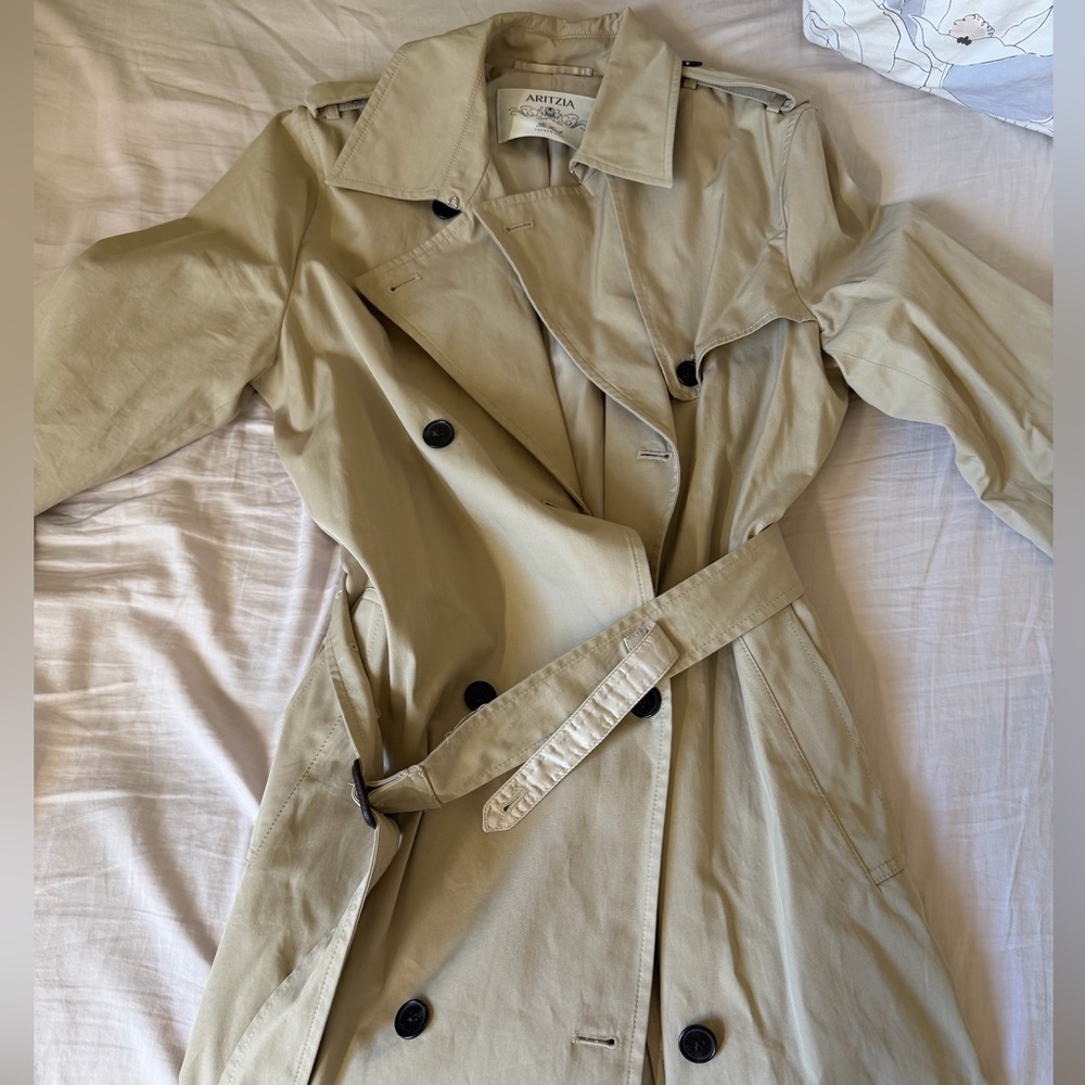 Aritzia Finch Beige Trench Coat - Picture 3 of 4